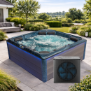 EAGO AWT IN-703 mit Wärmepumpe Ocean Wave 225x225cm...