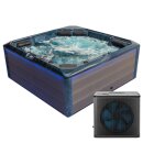 EAGO AWT IN-703 mit Wärmepumpe Ocean Wave 225x225cm...
