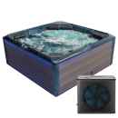 EAGO AWT IN-703 mit Wärmepumpe Ocean Wave 225x225cm...