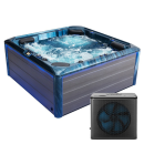 EAGO AWT IN-701 mit Wärmepumpe Ocean Wave 212x212cm...