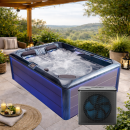 EAGO AWT IN-704 mit Wärmepumpe Ocean Wave 220x160cm...