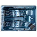 EAGO AWT IN-704 mit Wärmepumpe Ocean Wave 220x160cm grau