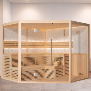 EAGO AWT Sauna E1816XL Pinienholz 240x240cm