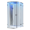 EAGO AWT LD109F15 Dampfdusche 100x100cm mit 3 kW Dampfgenerator