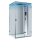 EAGO AWT LD107F15 Dampfdusche 120x90cm mit 3 kW Dampfgenerator Weiß glänzend Links