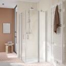HSK Favorit Nova Eckeinstieg pendelbar, 4-teilig 80x80 cm...