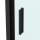 BADSANITAER Eckdusche Schiebetüre SLIMLINE Easy Clean schwarz