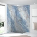 HSK RenoDeco Seidenmatt-Oberfläche, Marmor Azzurro-Blau