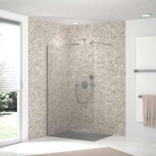 HSK RenoDeco Seidenmatt-Oberfläche, Terrazzo Greige