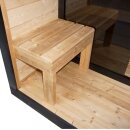 NORA L Außensauna für 4-5 Personen 220x220x220 cm