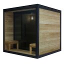 NORA L Außensauna für 4-5 Personen 220x220x220 cm