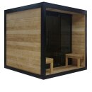 NORA L Außensauna für 4-5 Personen 220x220x220 cm