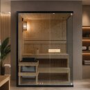 FALUN L Sauna für 2-3 Personen 150x120x200 cm