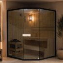 FALUN XL Sauna für 2-3 Personen 150x150x200 cm