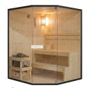 FALUN XL Sauna für 2-3 Personen 150x150x200 cm