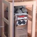 PANORAMA BLACK Sauna für 2 Personen 130x120x200 cm