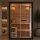 PANORAMA BLACK Sauna für 2 Personen 130x120x200 cm