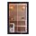 PANORAMA BLACK Sauna für 2 Personen 130x120x200 cm