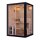 PANORAMA BLACK Sauna für 2 Personen 130x120x200 cm