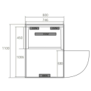NORDISK 1 Infrarotkabine für 1 Person 80x110x190 cm