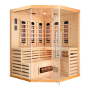 DELUXE Infrarotkabine für 3-4 Personen 150x150x200 cm