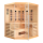 DELUXE Infrarotkabine für 3-4 Personen 150x150x200 cm