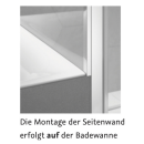 HSK Exklusiv 2.0 Drehtür für verkürzte Seitenwand