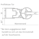HSK Exklusiv 2.0 Drehfalttür Runddusche Halbkreis pendelbar, 4-teilig
