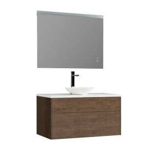 StoneArt Set Venice VE-1000pro-4 Eiche dunkel 100x52