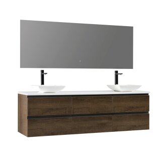 StoneArt Set Monte Carlo MC-1800pro-2 eiche dunkel 180x52