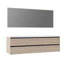 StoneArt Set Monte Carlo MC-1800pro eiche hell 180x52