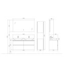 StoneArt Set Monte Carlo MC-1200pro-2 weiß 120x52