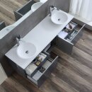 StoneArt Set Milano ME-1600pro-4 weiß 160x45