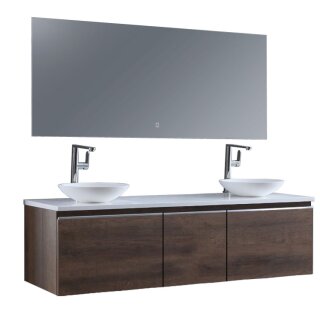 StoneArt Set Milano ME-1600pro-4 Eiche dunkel 160x45