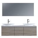 StoneArt Set Milano ME-1600pro-3 Eiche hell 160x45