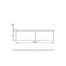StoneArt Set Milano ME-1600pro-1 Eiche hell 160x45
