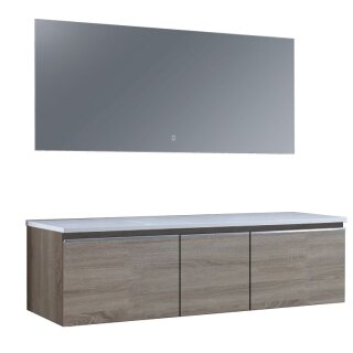 StoneArt Set Milano ME-1600pro Eiche hell 160x45