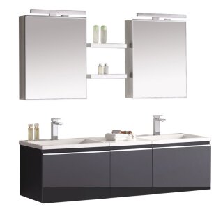 StoneArt Set Milano ME-1600-1 dunkelgrau 160x45