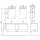 StoneArt Set Milano ME-1400-1 dunkelgrau 140x45