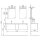 StoneArt Set Milano ME-1400 Eiche dunkel 140x45