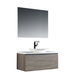 StoneArt Set Milano ME-1000pro-3 Eiche hell 100x45