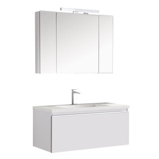 StoneArt Set Milano ME-1000-1 weiß 100x45