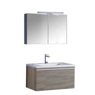 StoneArt Set Milano ME-0800-1 Eiche hell 80x45