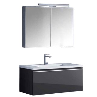StoneArt Set Milano ME-0800-1 dunkelgrau 80x45