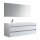 StoneArt Set Mailand ML-1600 weiß matt 160x48 links