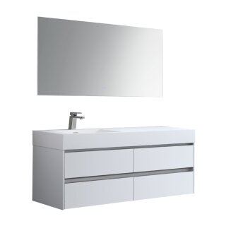StoneArt Set Mailand ML-1400 weiß matt 140x48 links
