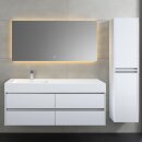 StoneArt Set Mailand ML-1400 weiß glänzend 140x48 links