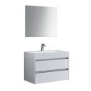 StoneArt Set Mailand ML-0800 weiß glänzend 80x48