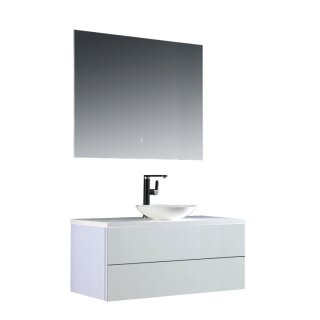 StoneArt Set Brugge BU-1001pro-4 weiß 100x50
