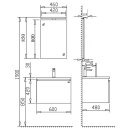 StoneArt Milano ME-0600 weiß 60x45